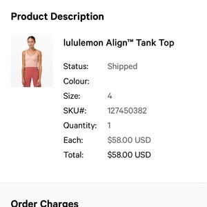 Lululemon align tank